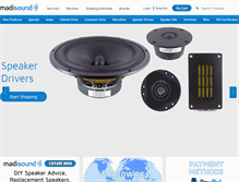 Tablet Screenshot of madisoundspeakerstore.com